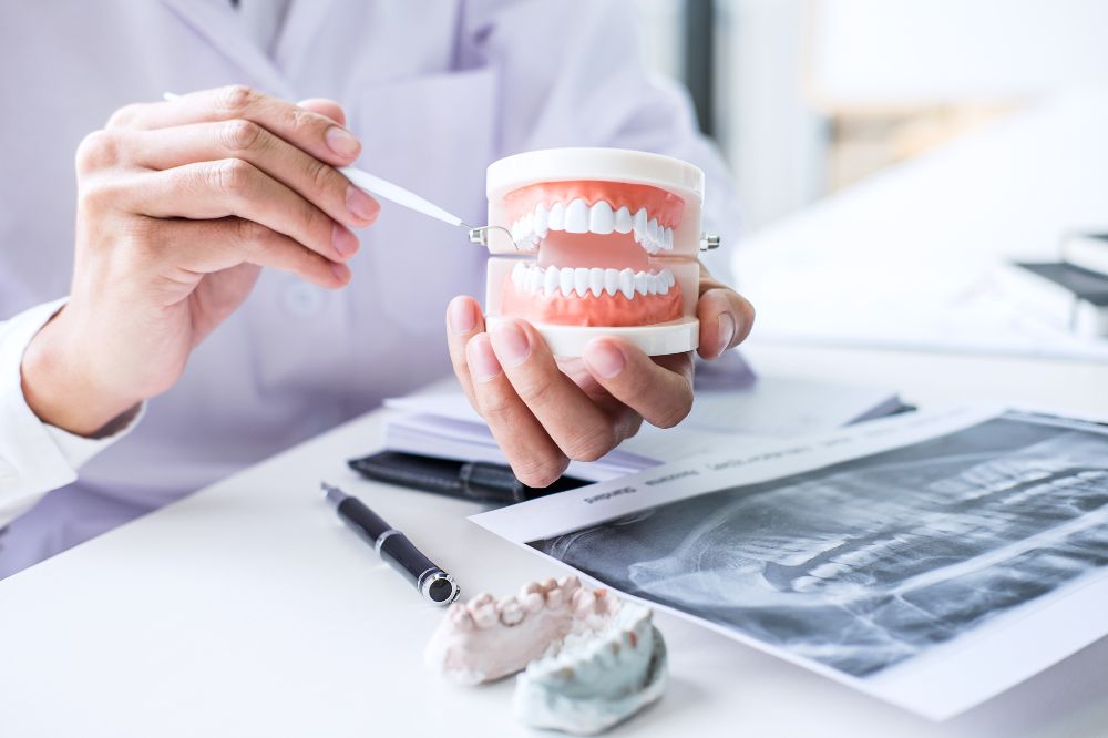 Dentures dental treatment.